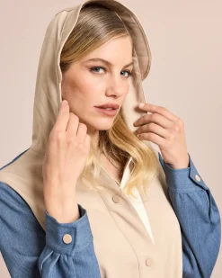 Hot Parka mit Denim Details Jacken & Mäntel