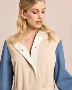 Hot Parka mit Denim Details Jacken & Mäntel