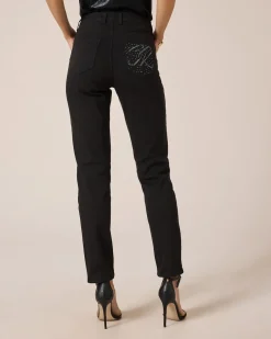 Sale 5-Pocket-Jeans mit Strassverzierung Hosen