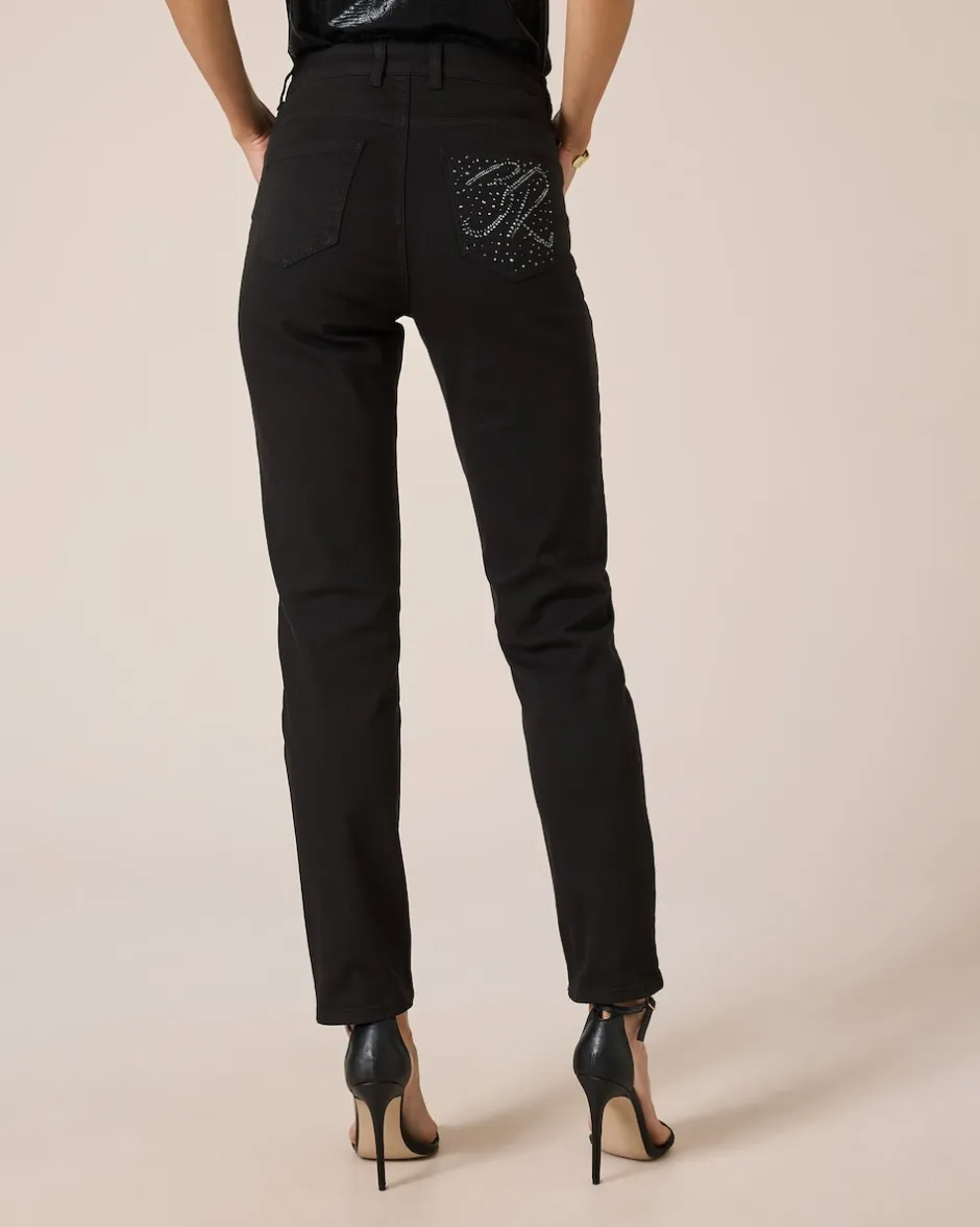 Sale 5-Pocket-Jeans mit Strassverzierung Hosen