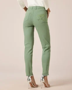 Sale 5-Pocket-Jeans mit Strassverzierung Hosen