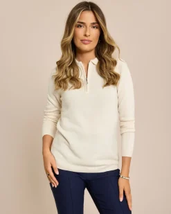 Hot Polo-Pullover Cashmere Feeling Strickware