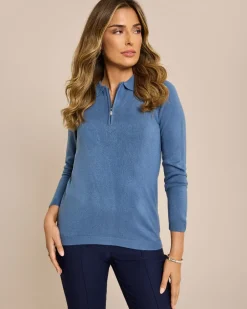 Hot Polo-Pullover Cashmere Feeling Strickware
