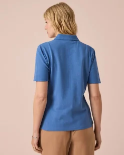 Online Poloshirt aus Piqué Shirts & Tops