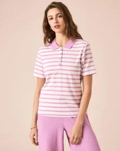 New Poloshirt mit Streifen Shirts & Tops