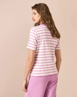 New Poloshirt mit Streifen Shirts & Tops