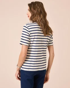 New Poloshirt mit Streifen Shirts & Tops