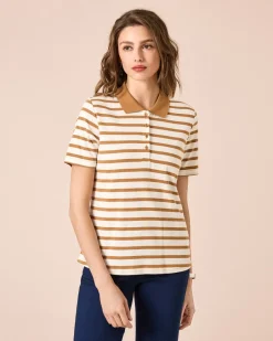 New Poloshirt mit Streifen Shirts & Tops