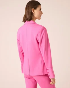 Hot Ponte Blazer mit Rosenstickerei Jacken & Mäntel