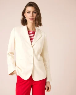 Hot Ponte Blazer mit Rosenstickerei Jacken & Mäntel