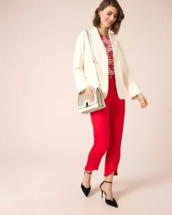 Hot Ponte Blazer mit Rosenstickerei Jacken & Mäntel