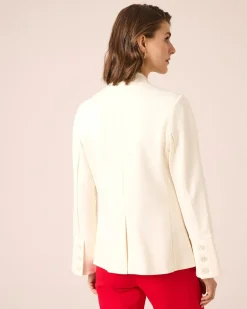 Hot Ponte Blazer mit Rosenstickerei Jacken & Mäntel