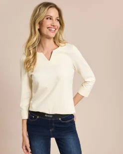 Ponte Shirt mit 3/4 Arm Shirts & Tops