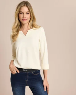 Ponte Shirt mit 3/4 Arm Shirts & Tops