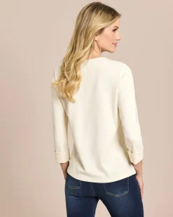 Ponte Shirt mit 3/4 Arm Shirts & Tops