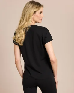 New Ponte Shirt mit Halbarm Shirts & Tops