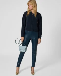 Clearance Ponte-Hose mit Leder-Imitat Hosen