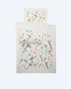 Hot Premium Satin Wendebettwäsche "Kolibri", 3tlg. Heimtextilien