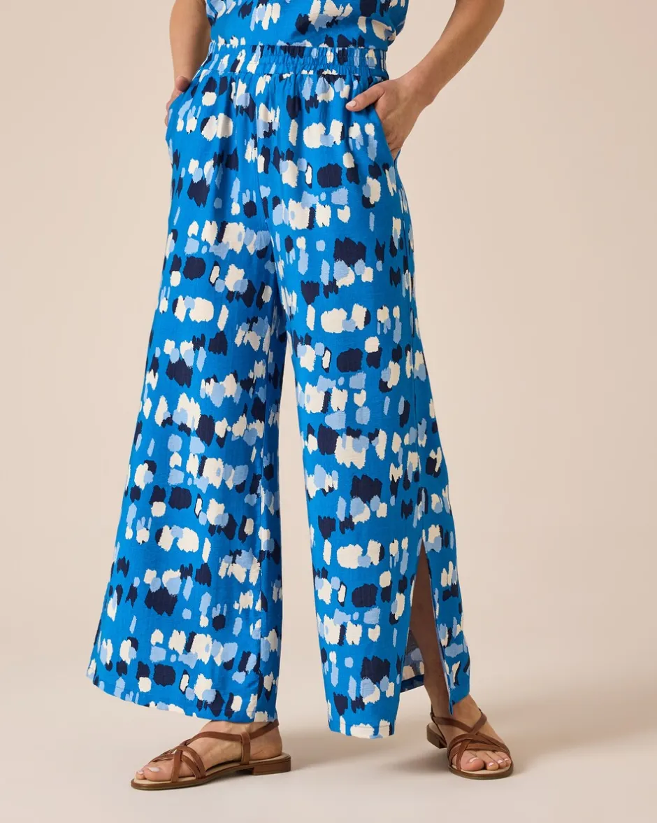 Clearance Print-Hose mit Schnürdetail Hosen