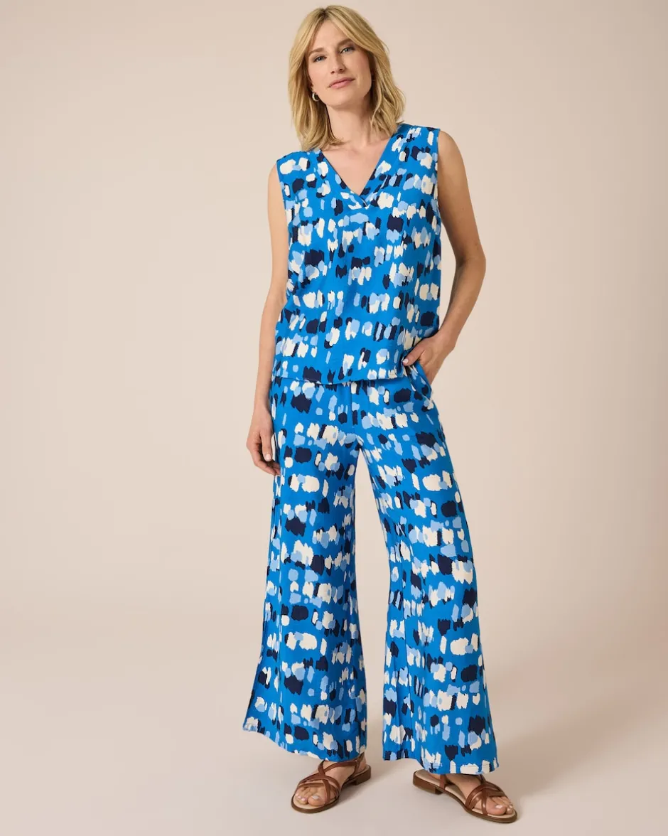 Clearance Print-Hose mit Schnürdetail Hosen