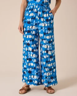 Clearance Print-Hose mit Schnürdetail Hosen