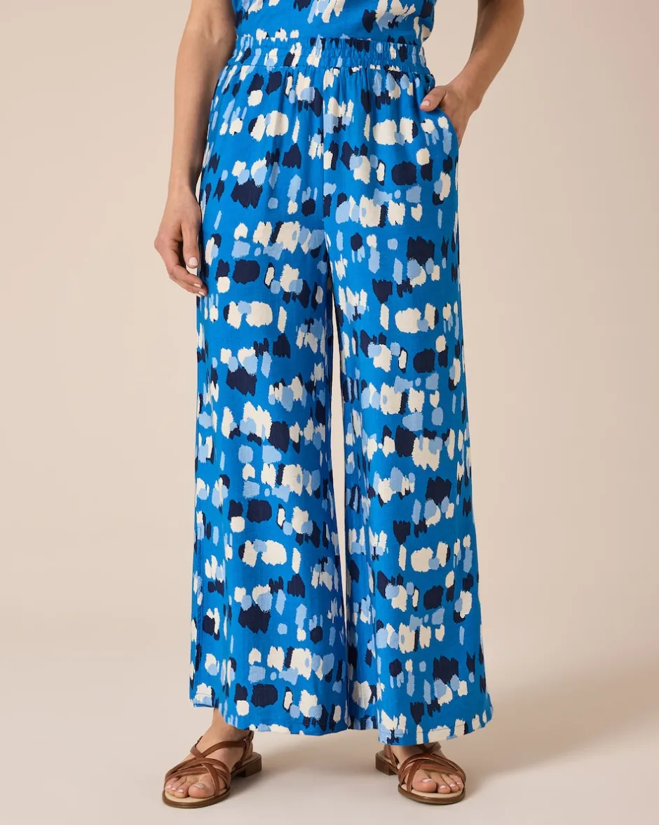 Clearance Print-Hose mit Schnürdetail Hosen