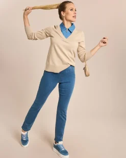 Outlet Pulli mit Jeanshemd Kragen Shirts & Tops