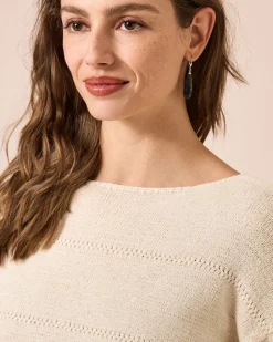 Pullover aus Bändchengarn Strickware