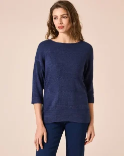 Pullover aus Bändchengarn Strickware