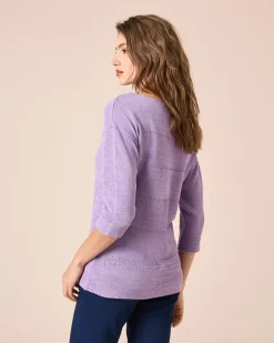 Pullover aus Bändchengarn Strickware