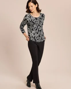 Pullover Bicolor mit Steinchen Strickware