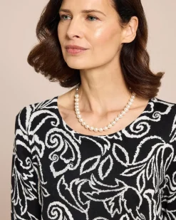 Pullover Bicolor mit Steinchen Strickware