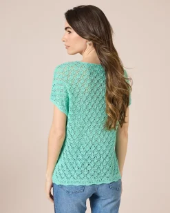 Online Pullover im Häkelstrick Strickware