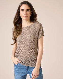 Online Pullover im Häkelstrick Strickware