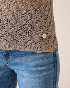 Online Pullover im Häkelstrick Strickware