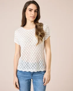 Online Pullover im Häkelstrick Strickware