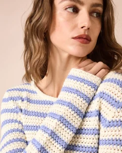 Online Pullover in Häkel-Optik Strickware