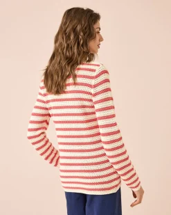 Online Pullover in Häkel-Optik Strickware