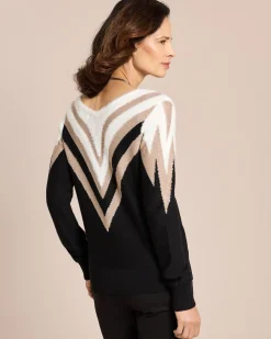 Outlet Pullover Kontraststrick Strickware