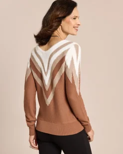 Outlet Pullover Kontraststrick Strickware