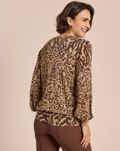 Pullover, Leo mit Glanzgarn Strickware