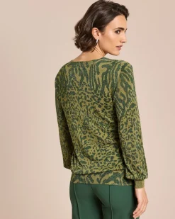 Pullover, Leo mit Glanzgarn Strickware