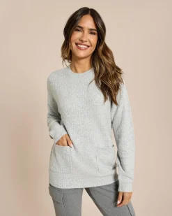 New Pullover mit aufgesetzten Taschen Strickware