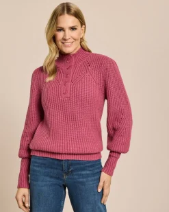 Pullover mit Ballonärmeln Strickware