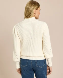 Pullover mit Ballonärmeln Strickware