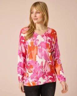 Discount Pullover mit Batik-Print Strickware