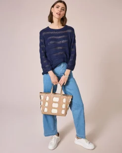 Outlet Pullover mit Bändchengarn Strickware