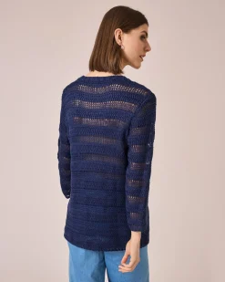Outlet Pullover mit Bändchengarn Strickware