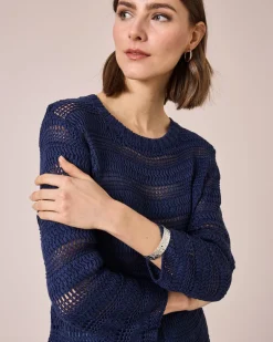 Outlet Pullover mit Bändchengarn Strickware