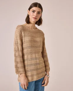 Outlet Pullover mit Bändchengarn Strickware